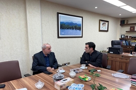 دیدار مهندس کوچکی‌نژاد با دکتر مصطفی گل‌شکن در خصوص وضعیت پروژه‌های درمانی و مسائل حوزه سلامت گیلان